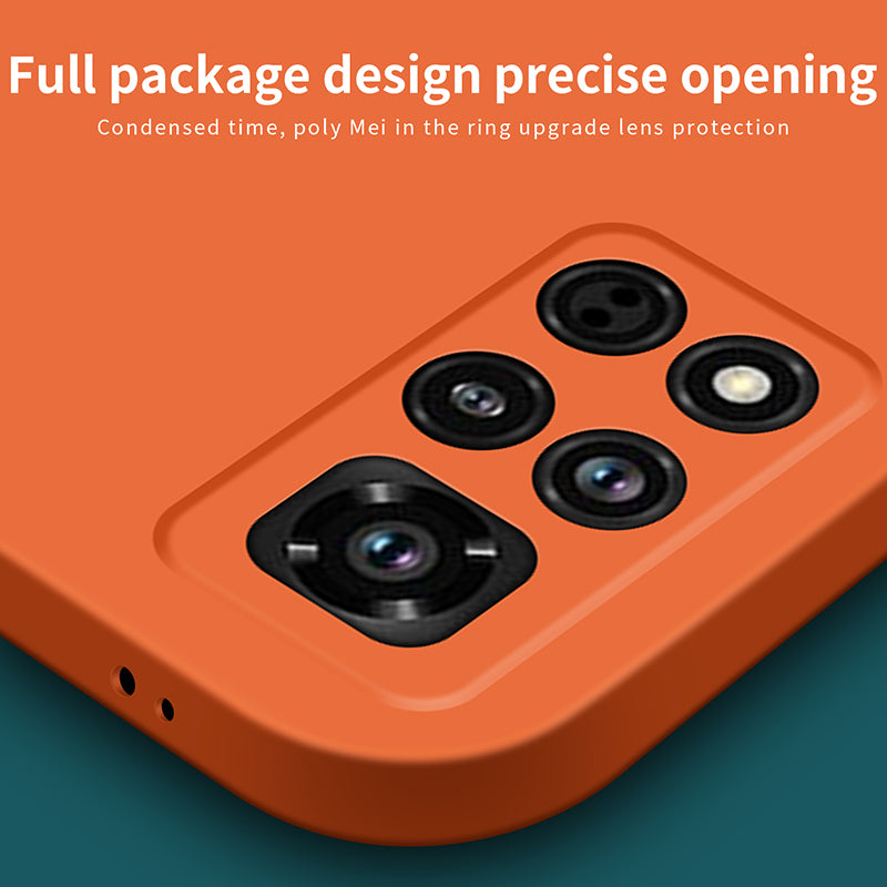 MOFI JK Qin Series For Honor V40 5G Phone Case Skin-Feel Protective Phone Cover - Orange MOFI JK Qin Series For Honor V40 5G Phone Case Skin-Feel Protective Phone Cover - Orange